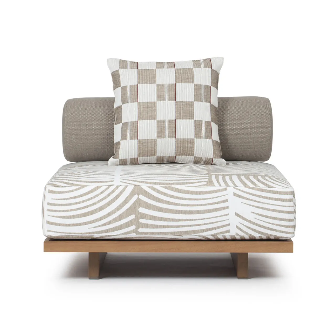 Jwana Hamdan Outdoor Sofas & Benches<Emir White Central Outdoor Sofa Module
