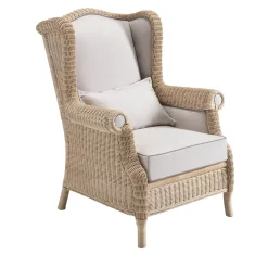 Mila Maurizi Armchairs<Emma Wicker Bergére Armchair
