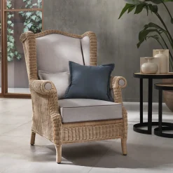 Mila Maurizi Armchairs<Emma Wicker Bergére Armchair