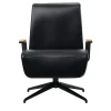 Epònimo Office Chairs<Endo Black Leather Swivel Office Armchair