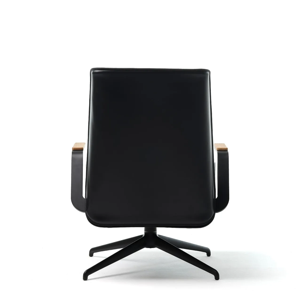 Epònimo Office Chairs<Endo Black Leather Swivel Office Armchair
