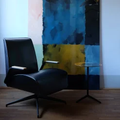 Epònimo Office Chairs<Endo Black Leather Swivel Office Armchair