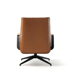 Epònimo Office Chairs<Endo Brown Leather Swivel Office Armchair