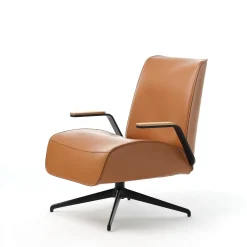 Epònimo Office Chairs<Endo Brown Leather Swivel Office Armchair