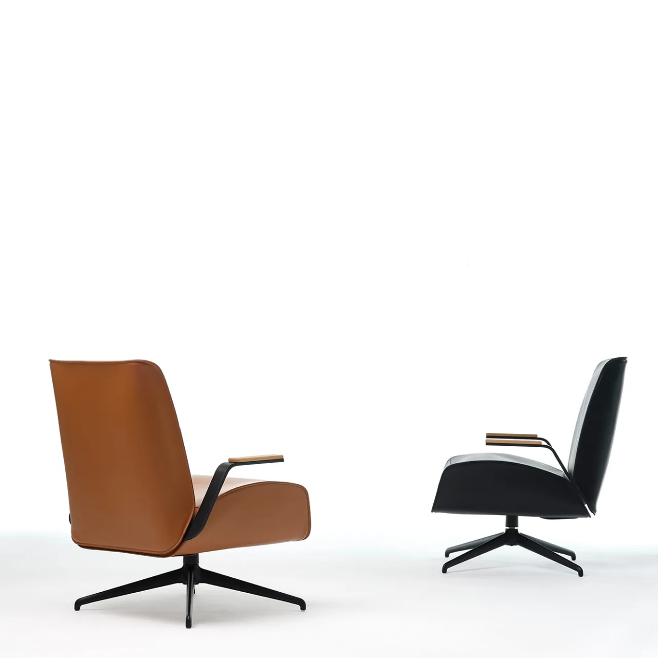 Epònimo Office Chairs<Endo Brown Leather Swivel Office Armchair