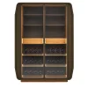 Casa Covre Bar Cabinets<Eno Brown Leather Wine Cabinet