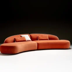 Black Tie Sofas<Erasmo Orange Sofa