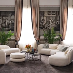 Black Tie Sofas<Erasmo White Sofa