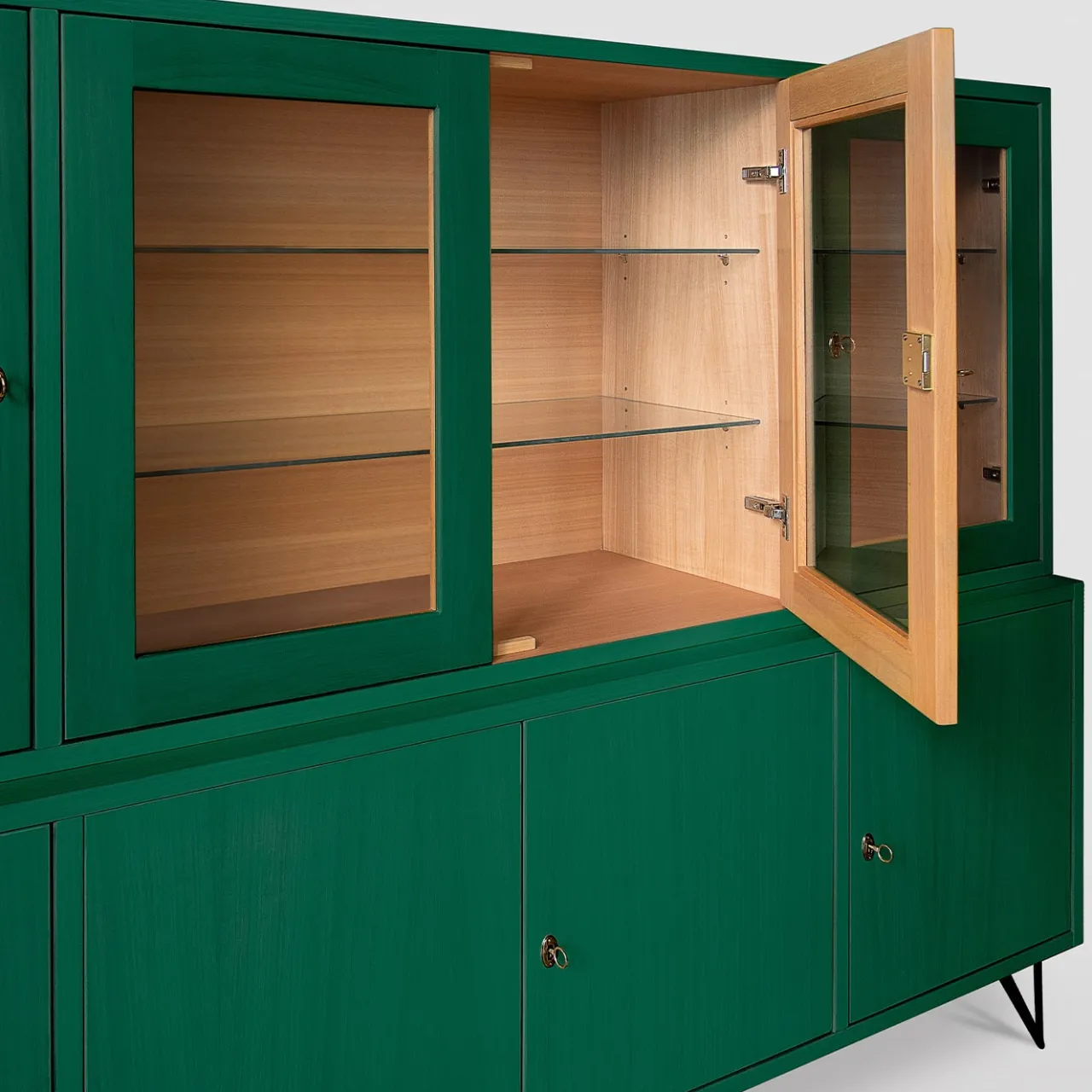 Ebanisteria Roberto Gambella Cabinets<Eroica Green Cabinet by Eugenio Gambella