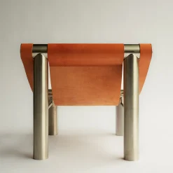 Mingardo Armchairs<Eso Steel & Pieno Fiore Natural Leather Armchair by Andrea Tognon
