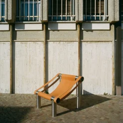 Mingardo Armchairs<Eso Steel & Pieno Fiore Natural Leather Armchair by Andrea Tognon