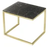 V.L. Lavorazioni In Ferro Side Tables<Esopo Black and Brass Side Table by Antonio Saporito