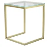 V.L. Lavorazioni In Ferro Side Tables<Esopo Brass and Glass Side Table by Antonio Saporito
