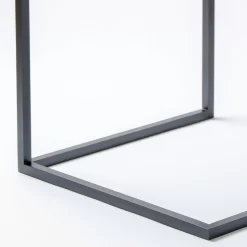 V.L. Lavorazioni In Ferro Side Tables<Esopo Cubic Side Table in Iron and Glass by Antonio Saporito