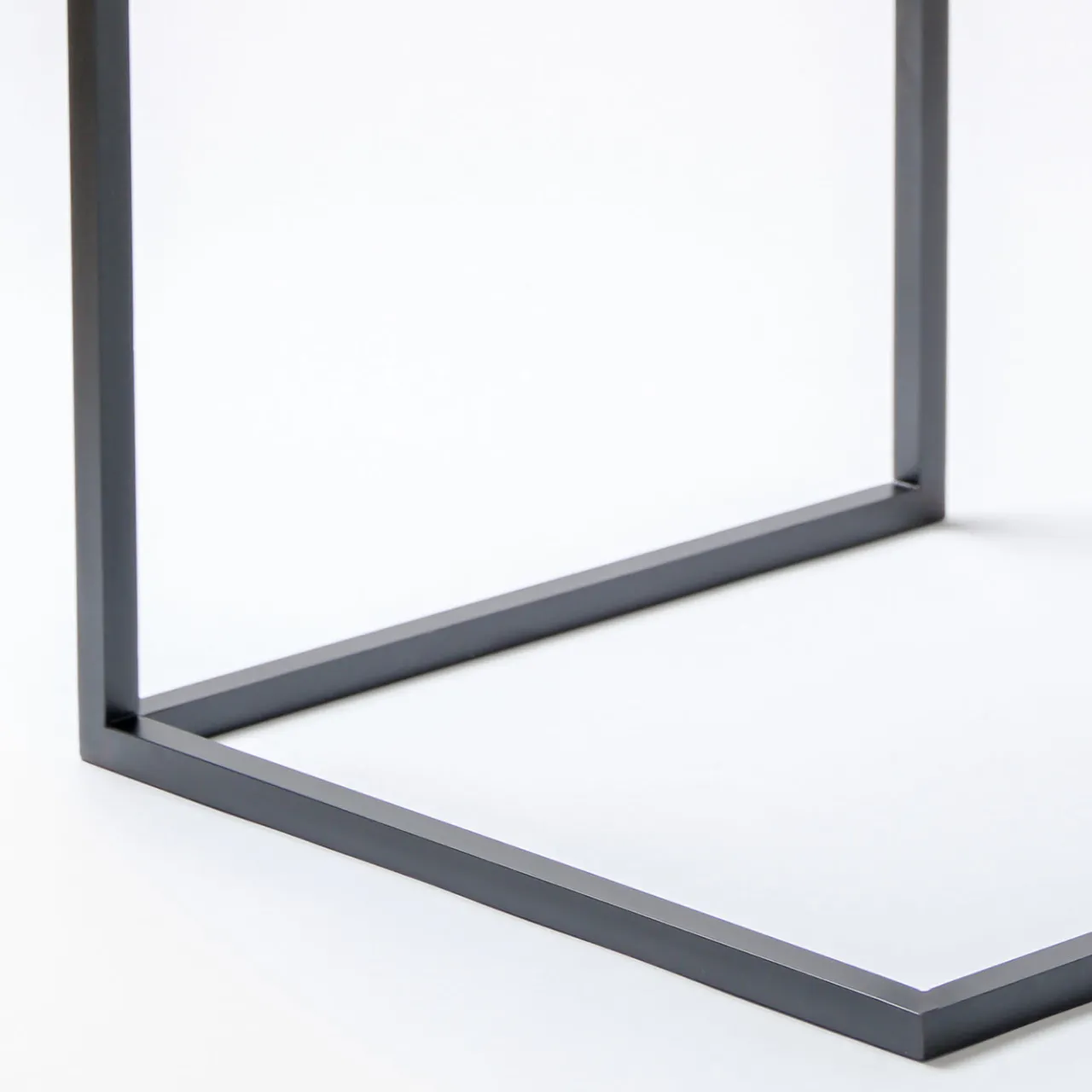 V.L. Lavorazioni In Ferro Side Tables<Esopo Cubic Side Table in Iron and Glass by Antonio Saporito