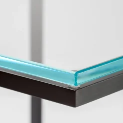 V.L. Lavorazioni In Ferro Side Tables<Esopo Cubic Side Table in Iron and Glass by Antonio Saporito