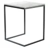 V.L. Lavorazioni In Ferro Side Tables<Esopo Iron and Carrara Marble Side Table by Antonio Saporito