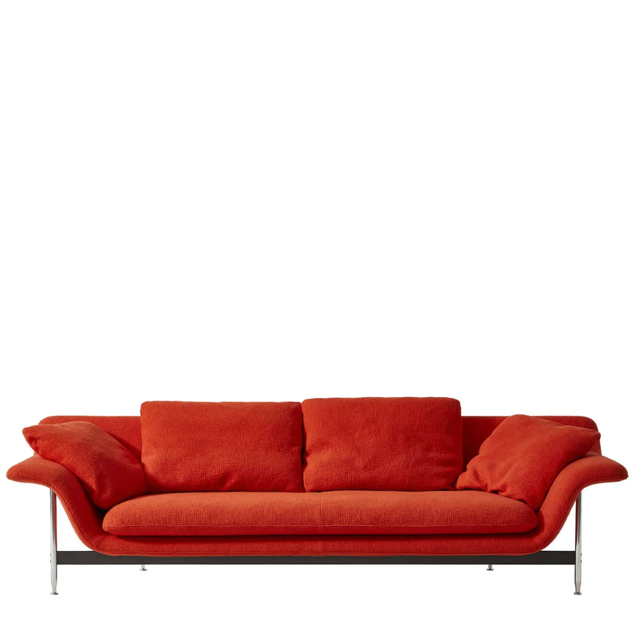 Cassina Sofas<Esosoft 3-Seater Orange Sofa by Antonio Citterio