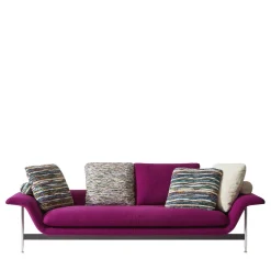 Cassina Sofas<Esosoft 3-Seater Purple Sofa by Antonio Citterio