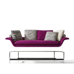 Cassina Sofas<Esosoft 3-Seater Purple Sofa by Antonio Citterio