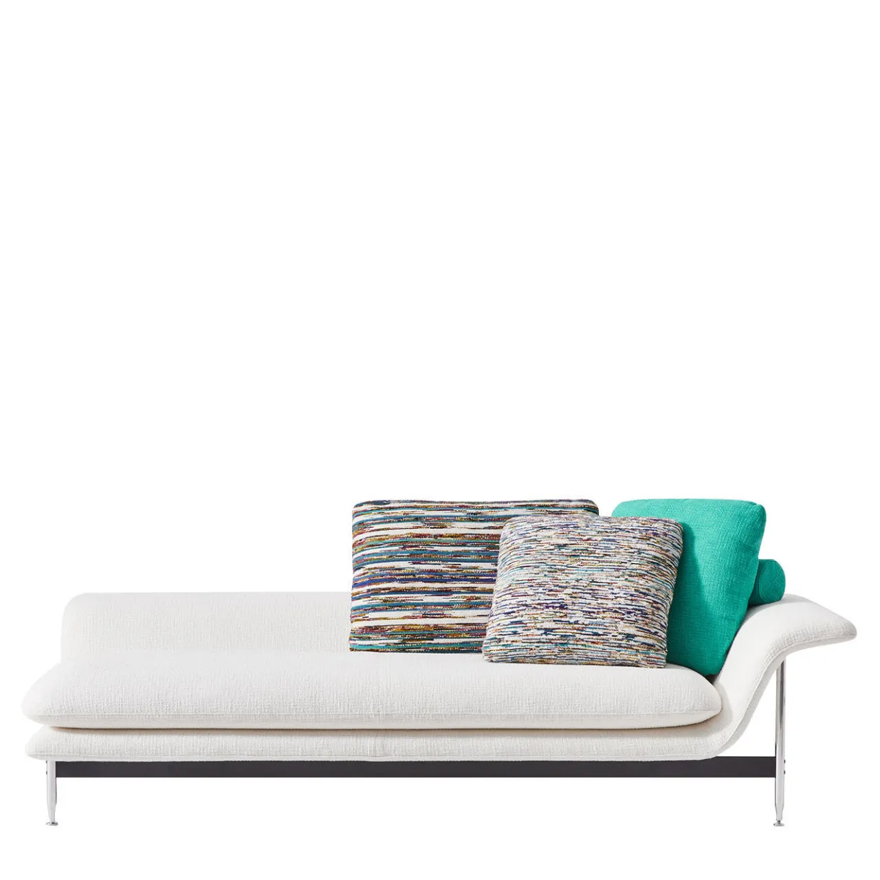 Cassina Chaises<Esosoft White Chaise Longue by Antonio Citterio