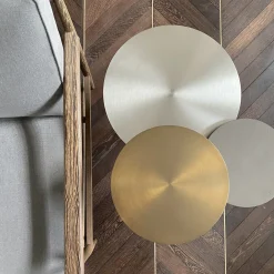 mg12 by Monica Geronimi Side Tables<Ester Bronzed Finish Side Table