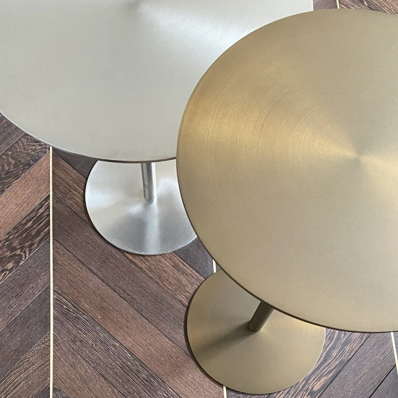 mg12 by Monica Geronimi Side Tables<Ester Bronzed Finish Side Table