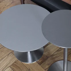 mg12 by Monica Geronimi Side Tables<Ester Tall Slate Steel Side Table