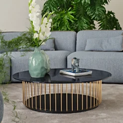 Black Tie Coffee Tables<Etan Blue & Golden Coffee Table
