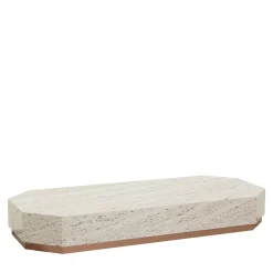 Dolcefarniente Outdoor by DFN Outdoor Coffee Tables<Eternal Hexagon Backlit Travertine Marble Low Table by Bebo & Angel