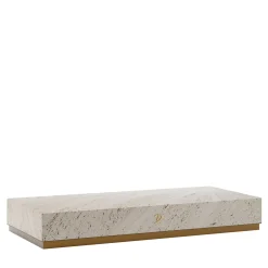 Dolcefarniente Outdoor by DFN Outdoor Coffee Tables<Eternal Square Backlit Travertine Marble Low Table by Bebo & Angel
