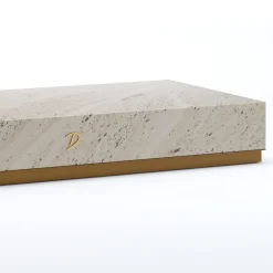Dolcefarniente Outdoor by DFN Outdoor Coffee Tables<Eternal Square Backlit Travertine Marble Low Table by Bebo & Angel