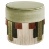 Lorenza Bozzoli Couture Ottomans & Poufs<Etna Sage-Green Pouf by Lorenza Bozzoli
