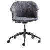Enrico Pellizzoni Office Chairs<Eva Blue Calvino Fabric Swivel Chair