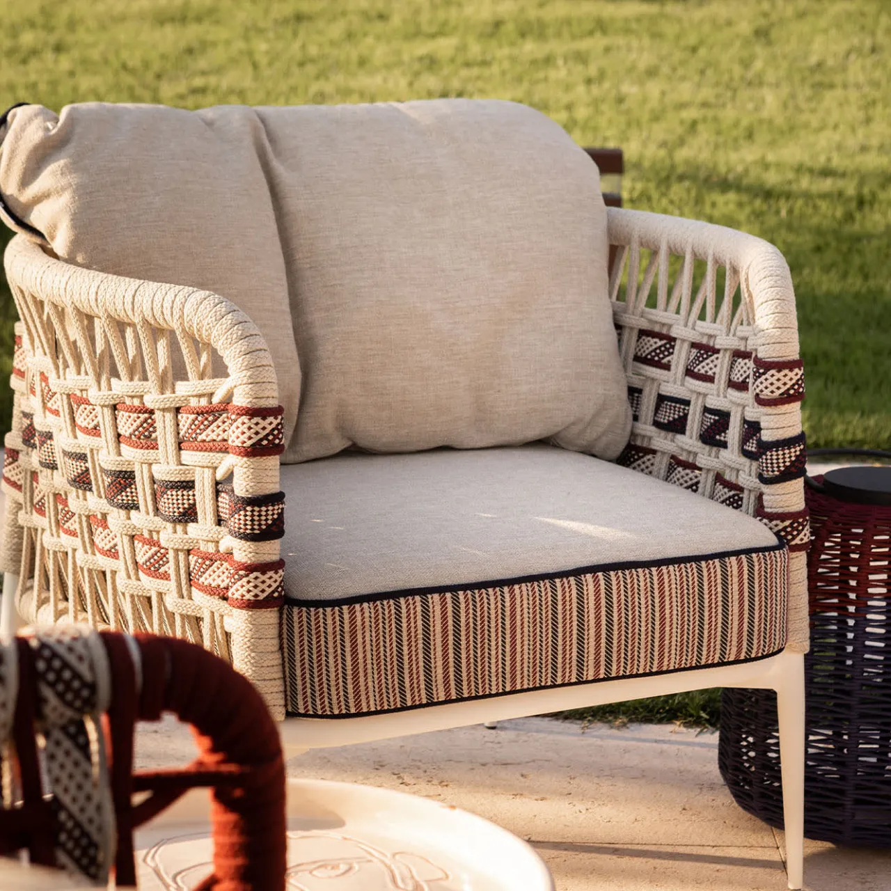 Nodo Italia Outdoor Armchairs<Eva Horizontal Ropes Outdoor Armchair by Antonio Marras