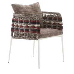 Nodo Italia Outdoor Chairs & Stools<Eva Horizontal Ropes Outdoor Chair by Antonio Marras