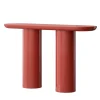 Ultramobili Consoles<Eva Lacquered Oval Top Red Console