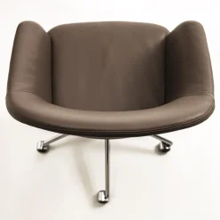 Enrico Pellizzoni Office Chairs<Eva Leather padded swivel chair