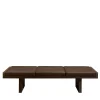 Kreoo Benches<Ever Bench in Persian Grey and Leather Cushions