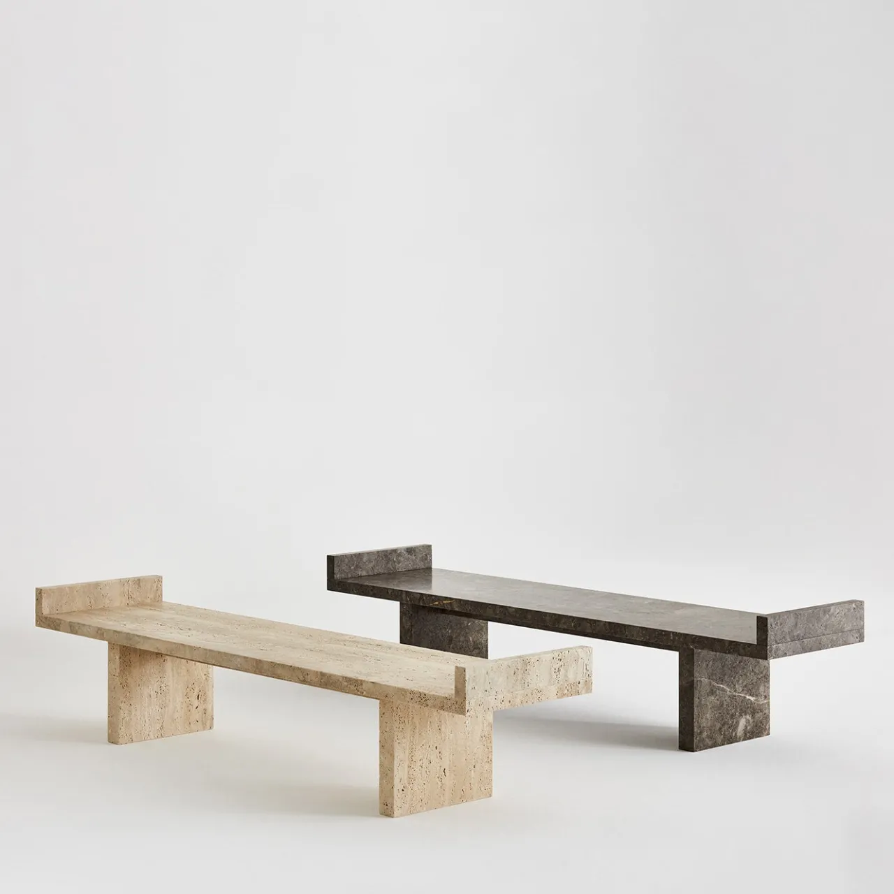 Kreoo Benches<Ever Bench in Travertino Paglierino
