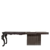 Emmemobili Desk & Writing Tables<Evo brown solid wood and brown veneered wood desk