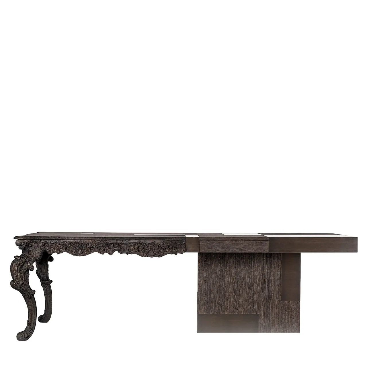 Emmemobili Desk & Writing Tables<Evo brown solid wood and brown veneered wood desk