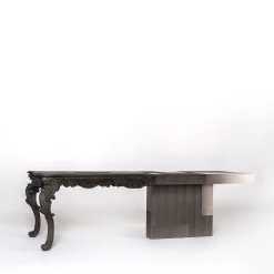 Emmemobili Desk & Writing Tables<Evo brown solid wood and brown veneered wood desk
