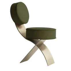 Mingardo Chairs<Exo Steel & Nabuk Jungle Fabric Chair by Andrea Tognon
