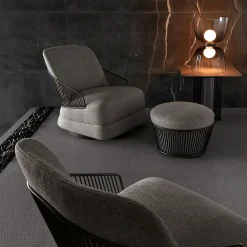 Giorgio Collection Ottomans & Poufs<Fabric Ottoman by Castello Lagravise Studio