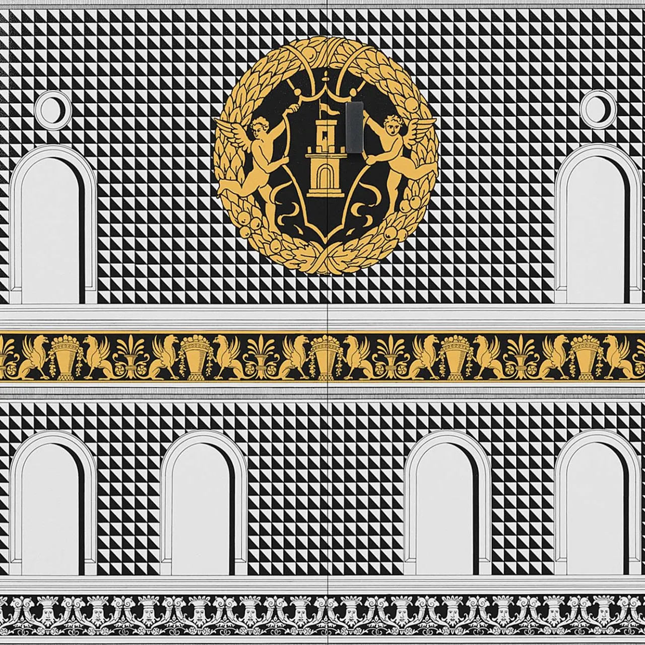 Fornasetti Cabinets<Facciata Quattrocentesca Curved Cabinet