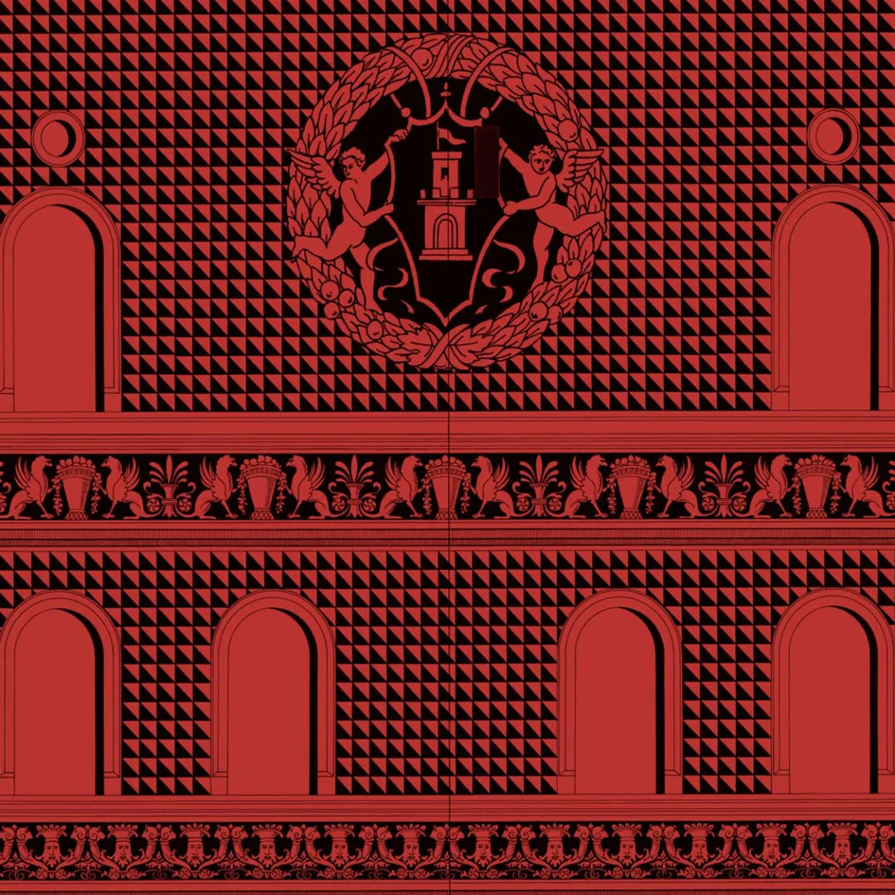Fornasetti Cabinets<Facciata Quattrocentesca Red Tall Cabinet