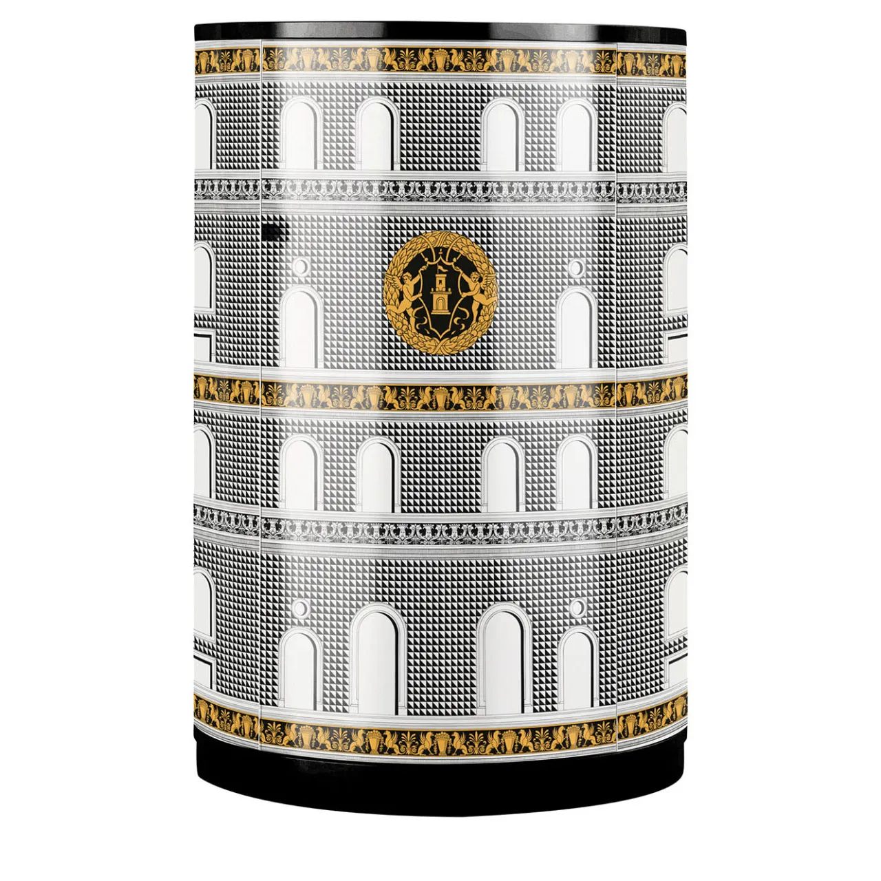 Fornasetti Cabinets<Facciata Quattrocentesca Black And White Tall Cabinet