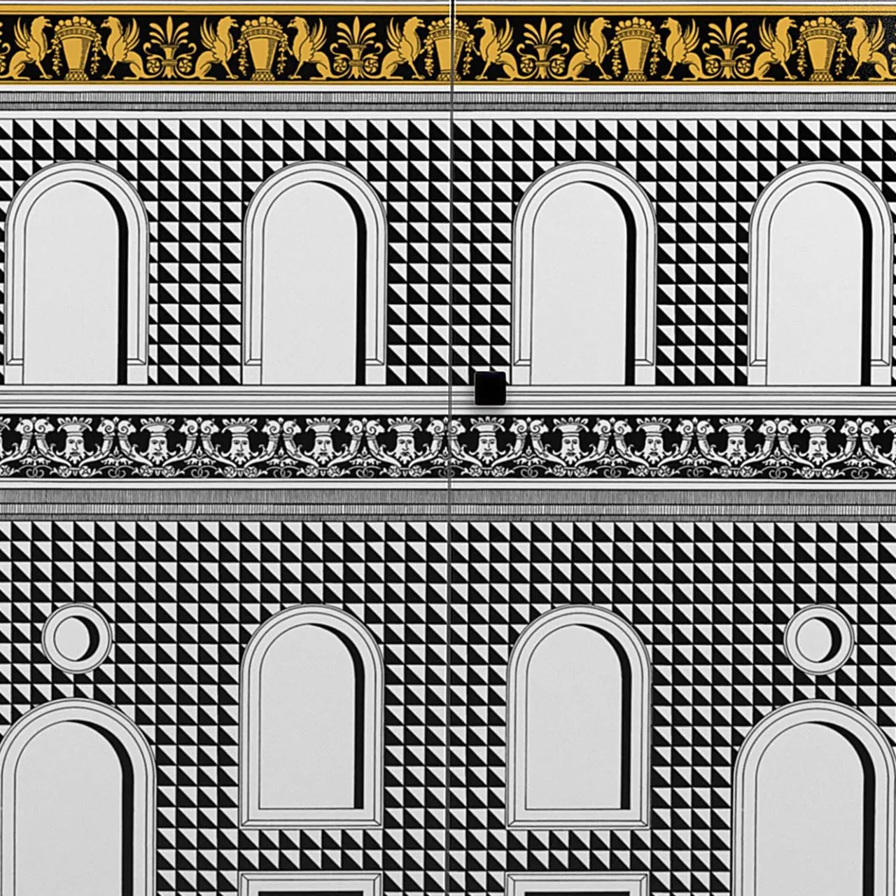 Fornasetti Cabinets<Facciata Quattrocentesca Raised Small Cabinet #1