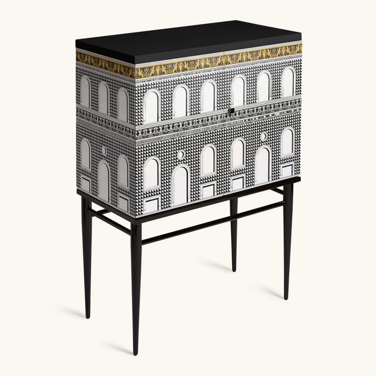 Fornasetti Cabinets<Facciata Quattrocentesca Raised Small Cabinet #1